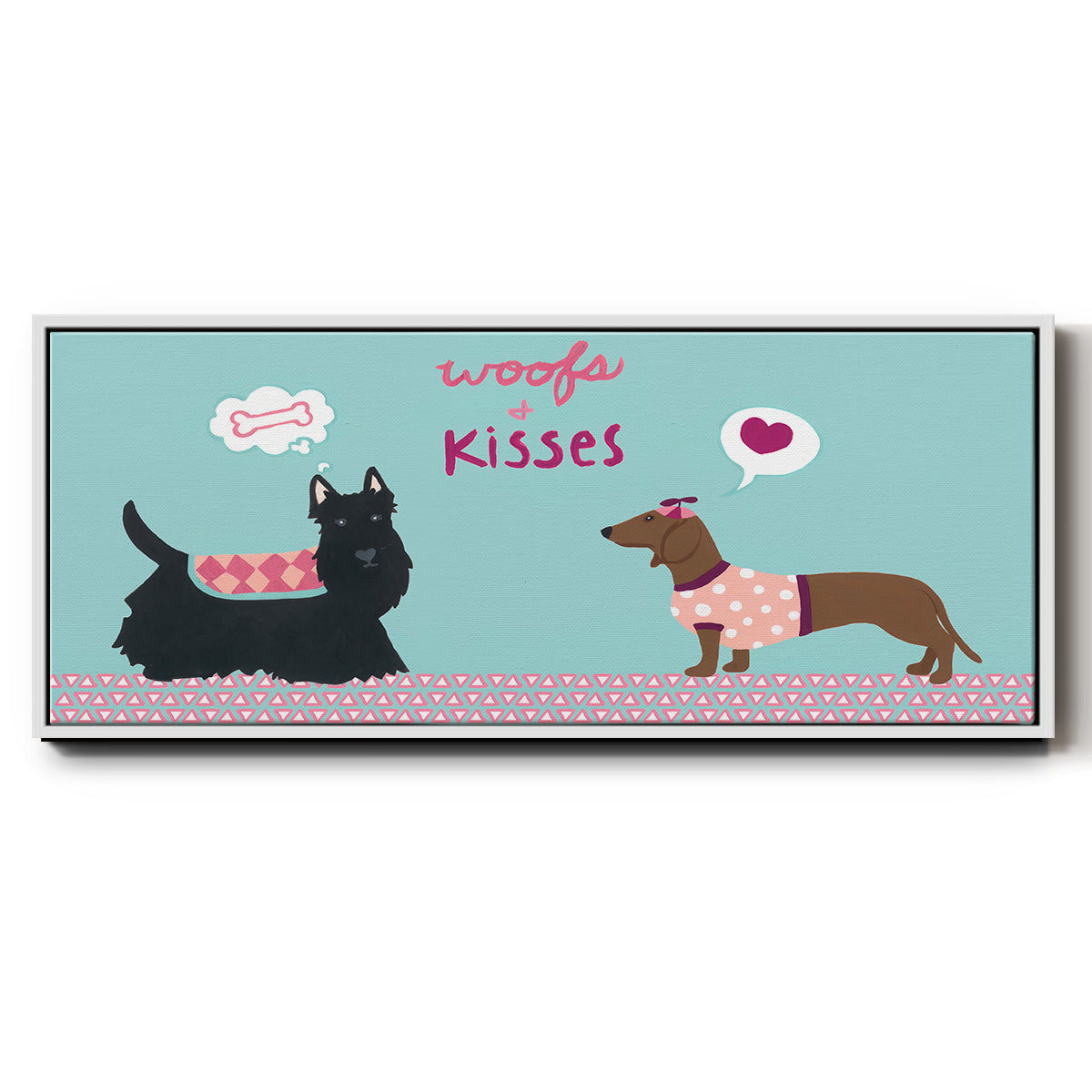 Valendogs Collection C - Floater Framed Canvas Print