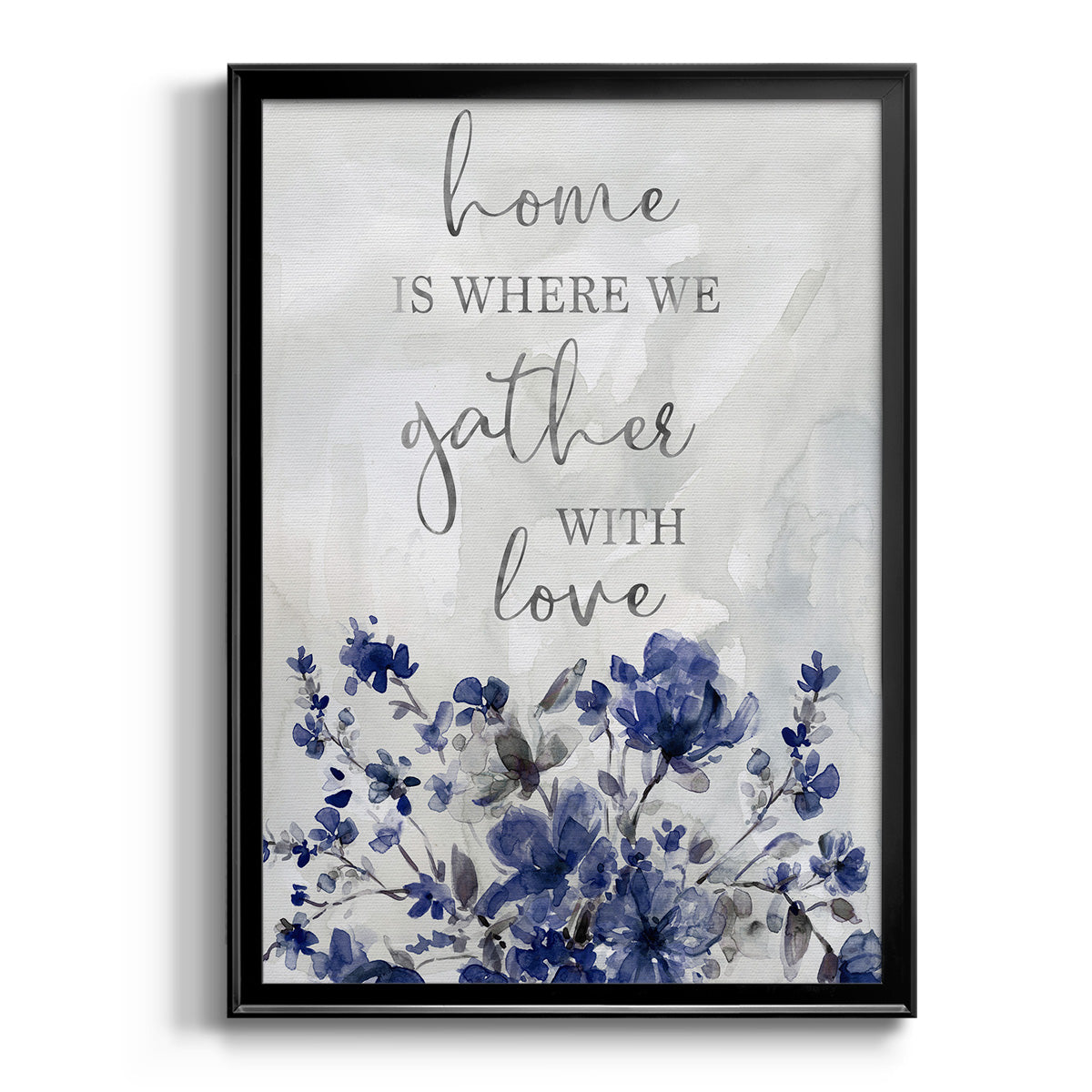 Gather With Love - Modern Framed Canvas Print