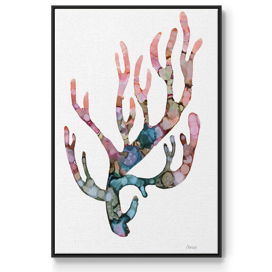 Sea Coral II - Framed Premium Gallery Wrapped Canvas L Frame - Ready to Hang