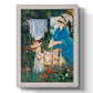Intimate domestic genre scene by Édouard Manet printed on canvas in an ornate champagne frame with a vertical orientation.