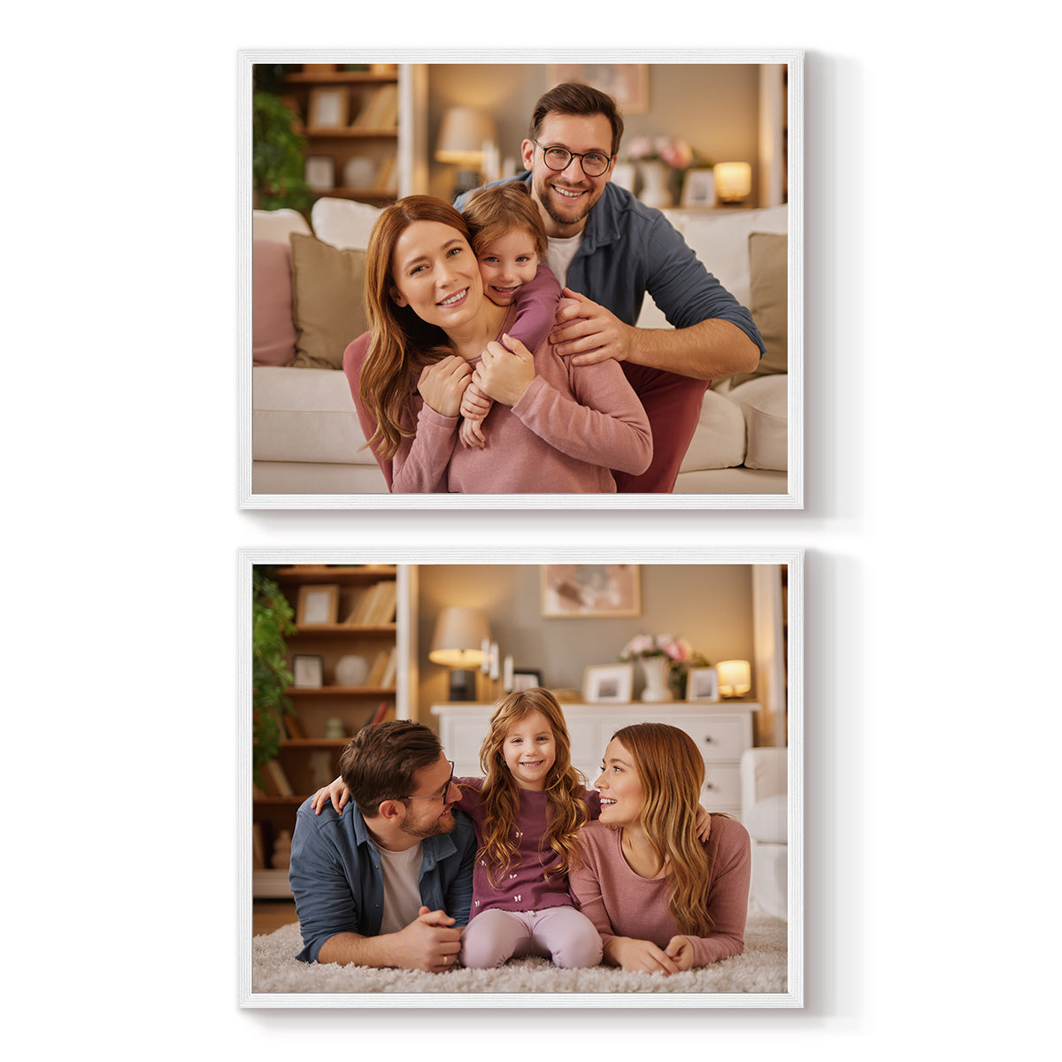 Set of 2 Restickable Custom Framed Photos - 20" x 16"