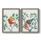 Whitty Bird I - Premium Framed Canvas 2 Piece Set - Ready to Hang