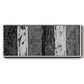 Printed Brushed Nickel Abstract I - Floater Framed Canvas Print
