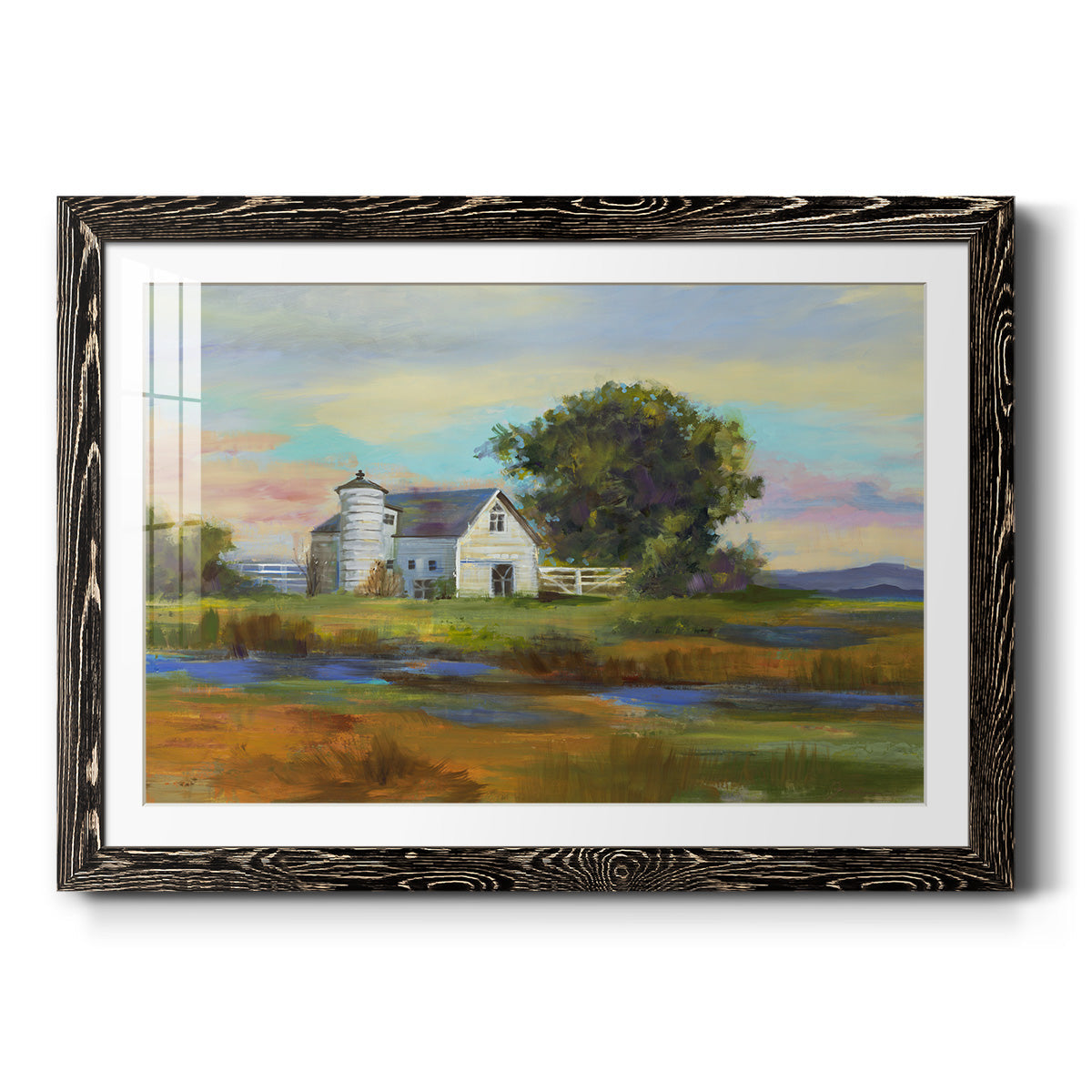 Down By The Barn - Barnwood Framed Art Print