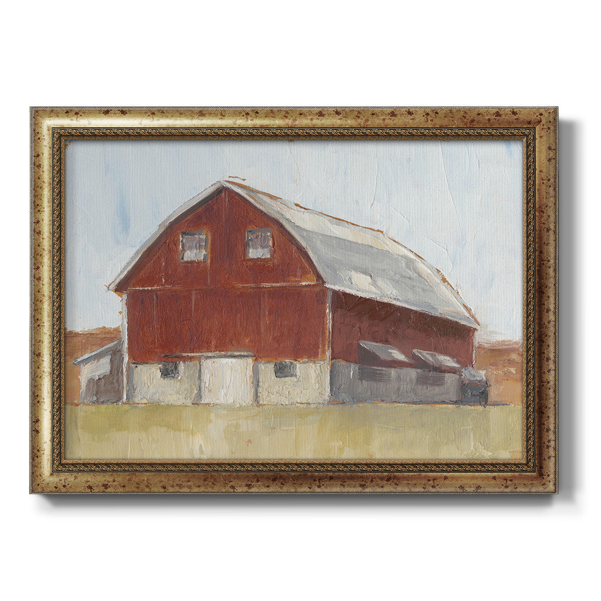 Rustic Red Barn II Premium Framed Canvas- Ready to Hang