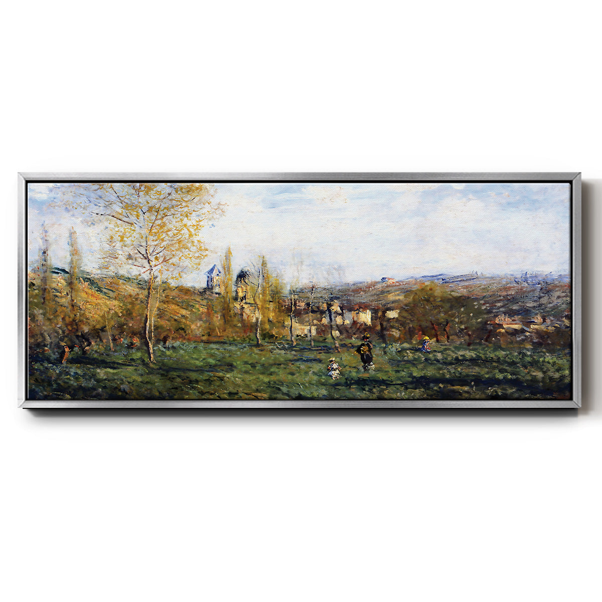 Springtime in Vétheuil, 1880 - Floater Framed Canvas Print