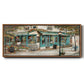Rue due Jardin - Floater Framed Canvas Print