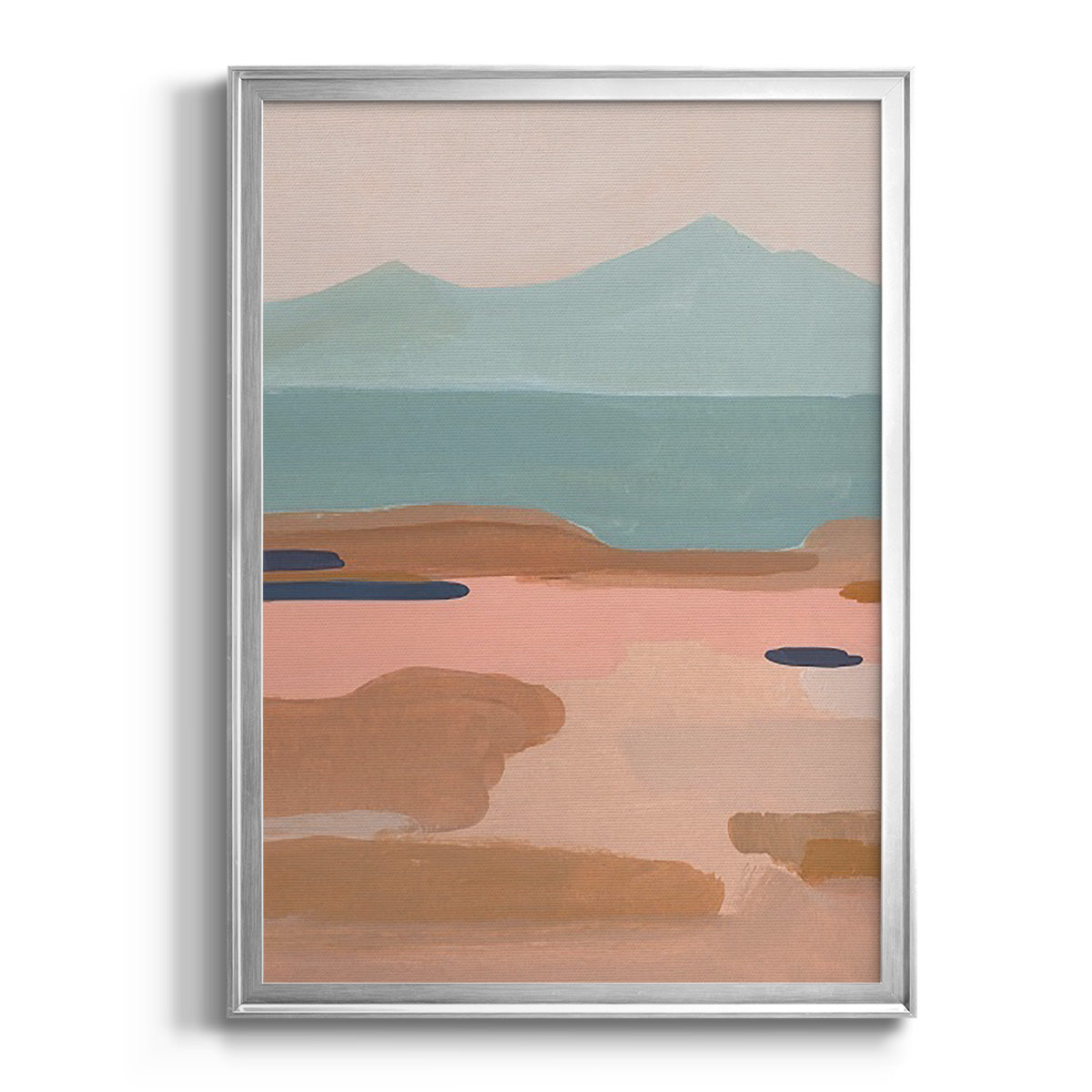 Desert Sunrise II - Modern Framed Canvas Print