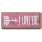 I Love You - Floater Framed Canvas Print