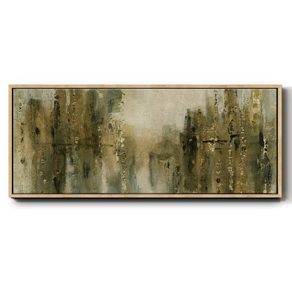 Gold City Shine - Floater Framed Canvas Print