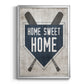 Home Sweet Home Base - Modern Framed Canvas Print