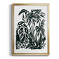 Ink Jungle IV - Modern Framed Canvas Print