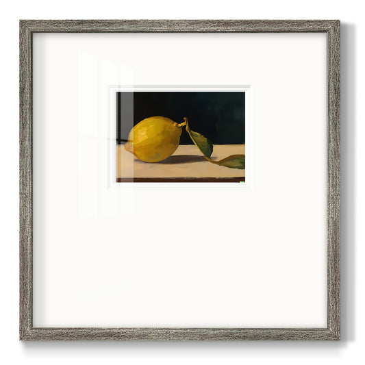 Lonely Lemon Premium Framed Print Double Matboard