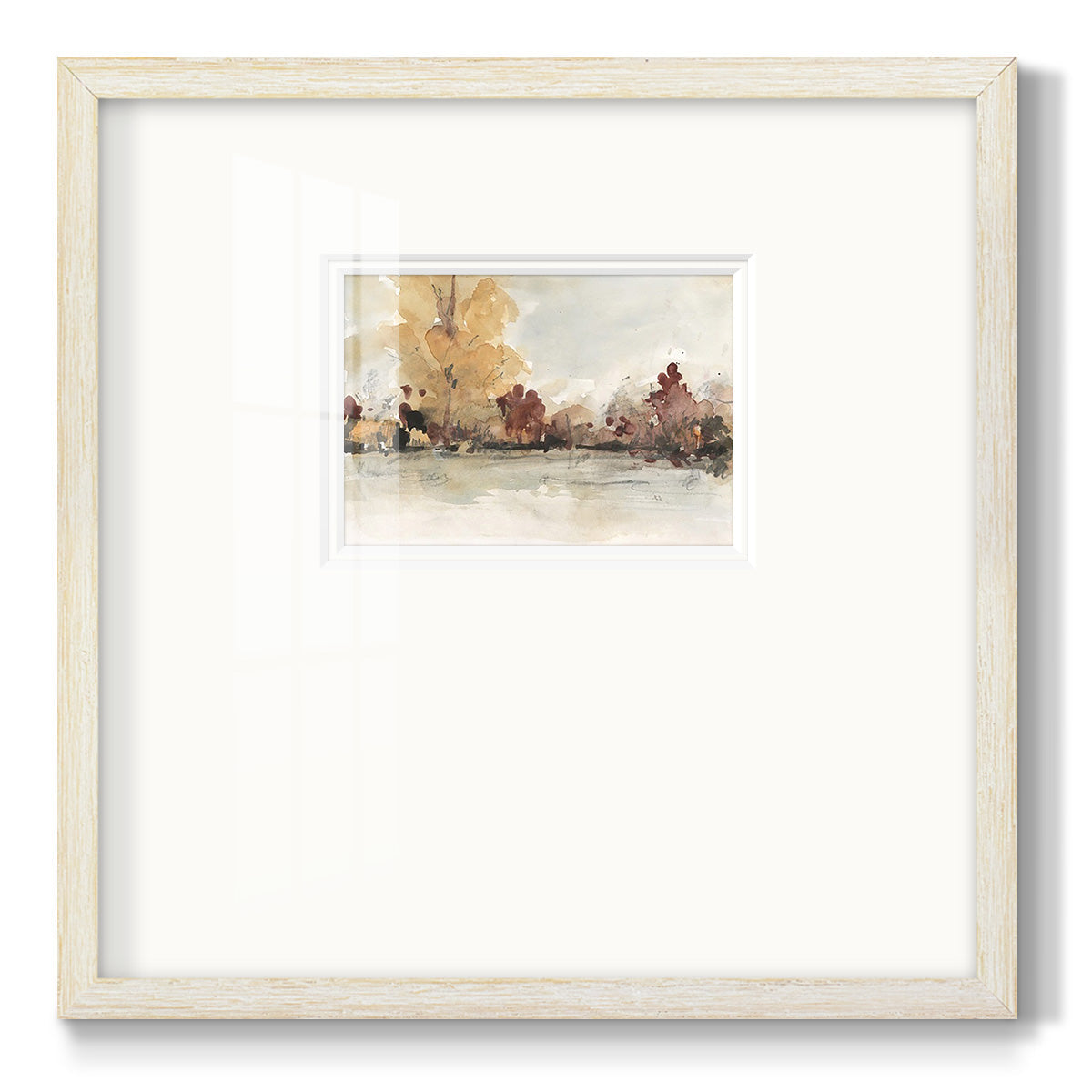 The Autumn View I Premium Framed Print Double Matboard