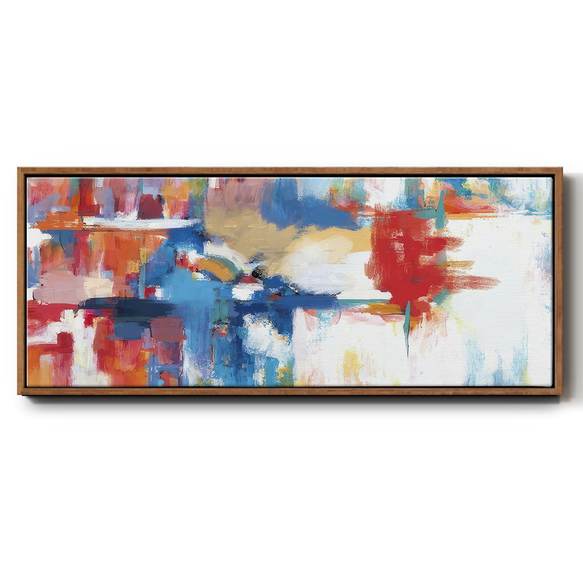 City Night I  - Floater Framed Canvas Print