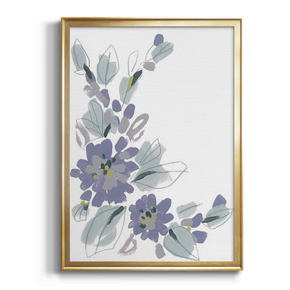 Periwinkle Patch III - Modern Framed Canvas Print