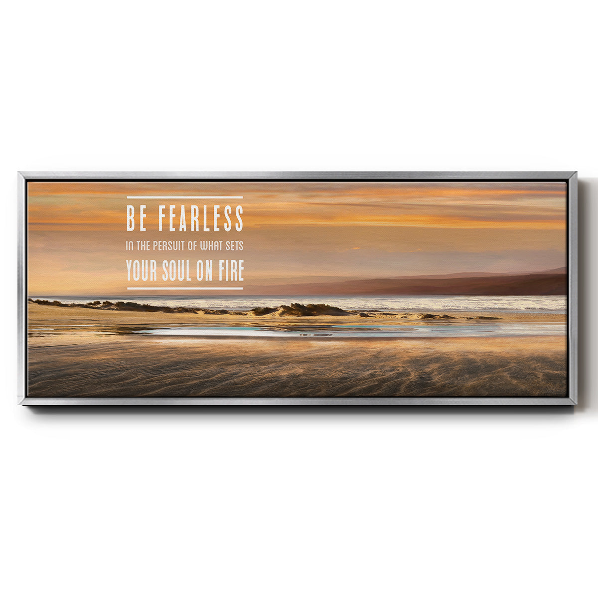 Be Fearless - Floater Framed Canvas Print