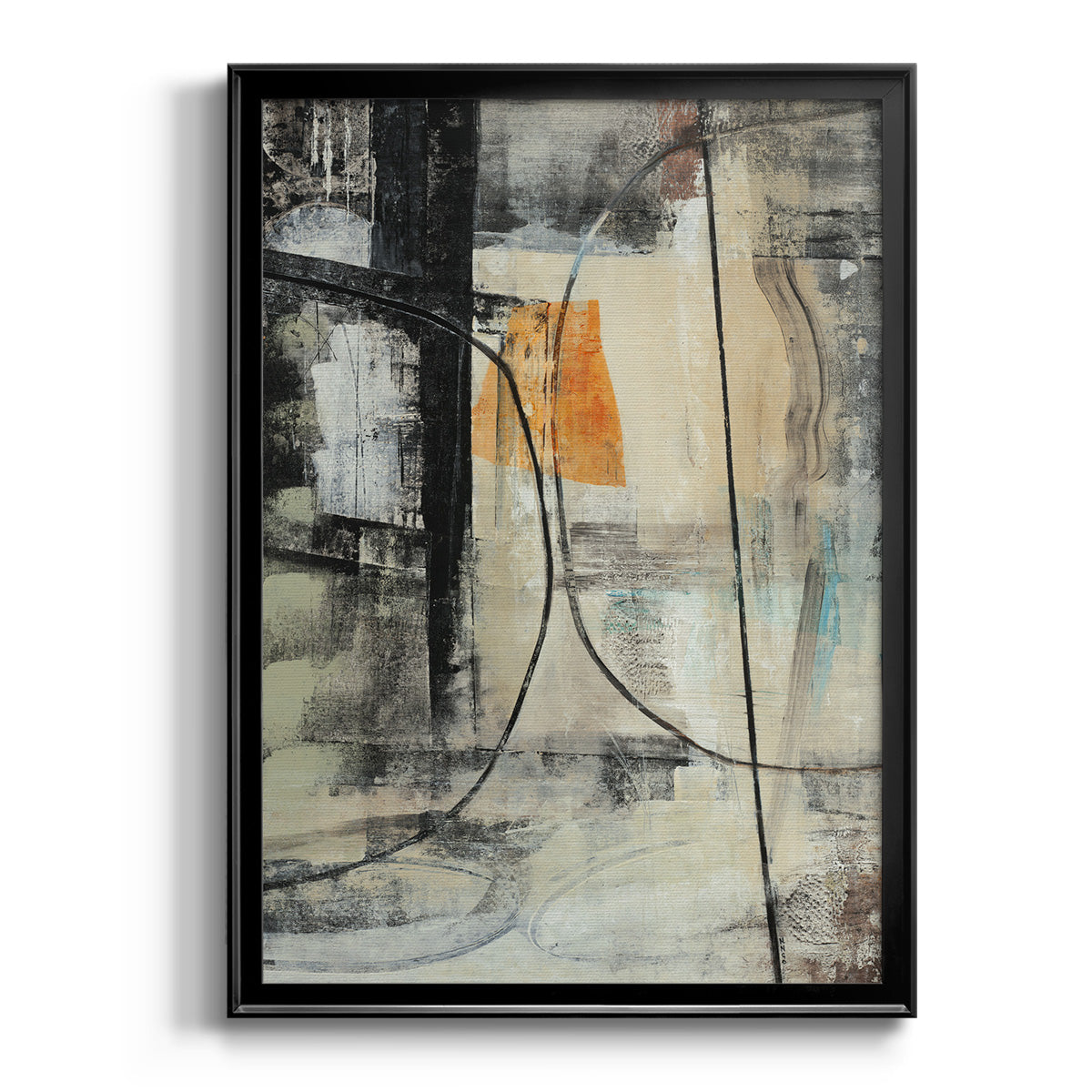 Persistence II - Modern Framed Canvas Print