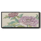 Peony Blooms I - Floater Framed Canvas Print