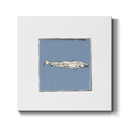 Block Print Fish I - Canvas Art Print