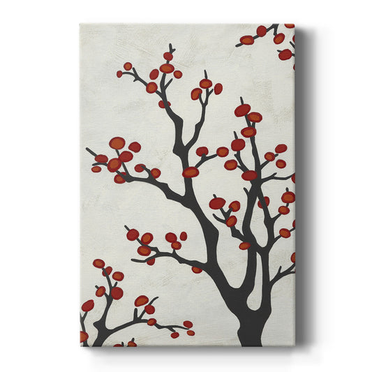 Red Berry Branch II - Canvas Art Print