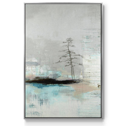 The Edge of Independence - Floater Framed Canvas Print