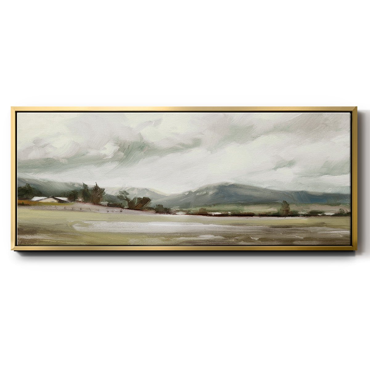 Big Sky Valley - Floater Framed Canvas Print