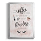May Your Coffee Be Strong - Modern Framed Canvas Print