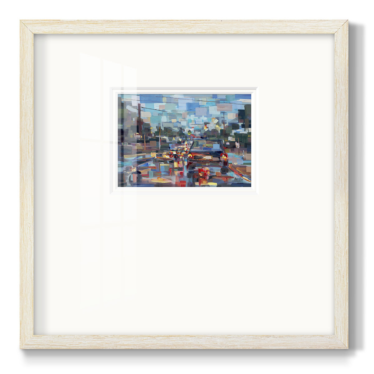 Red Traffic- Premium Framed Print Double Matboard