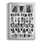 Grey Arches I - Modern Framed Canvas Print