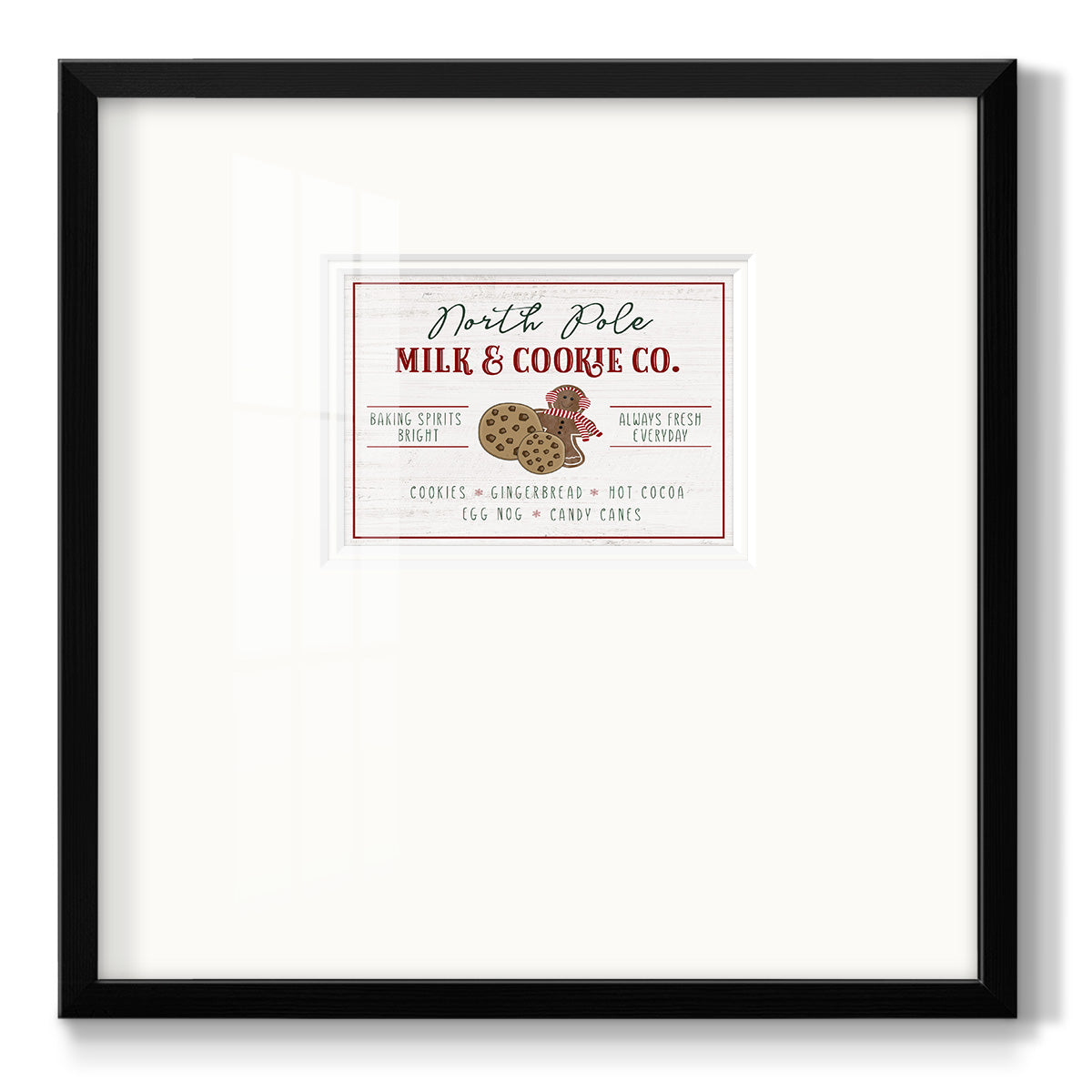 Milk and Cookie Co - Double Matboard Framed Print