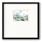 Verdant Hillside II - Double Matboard Framed Print