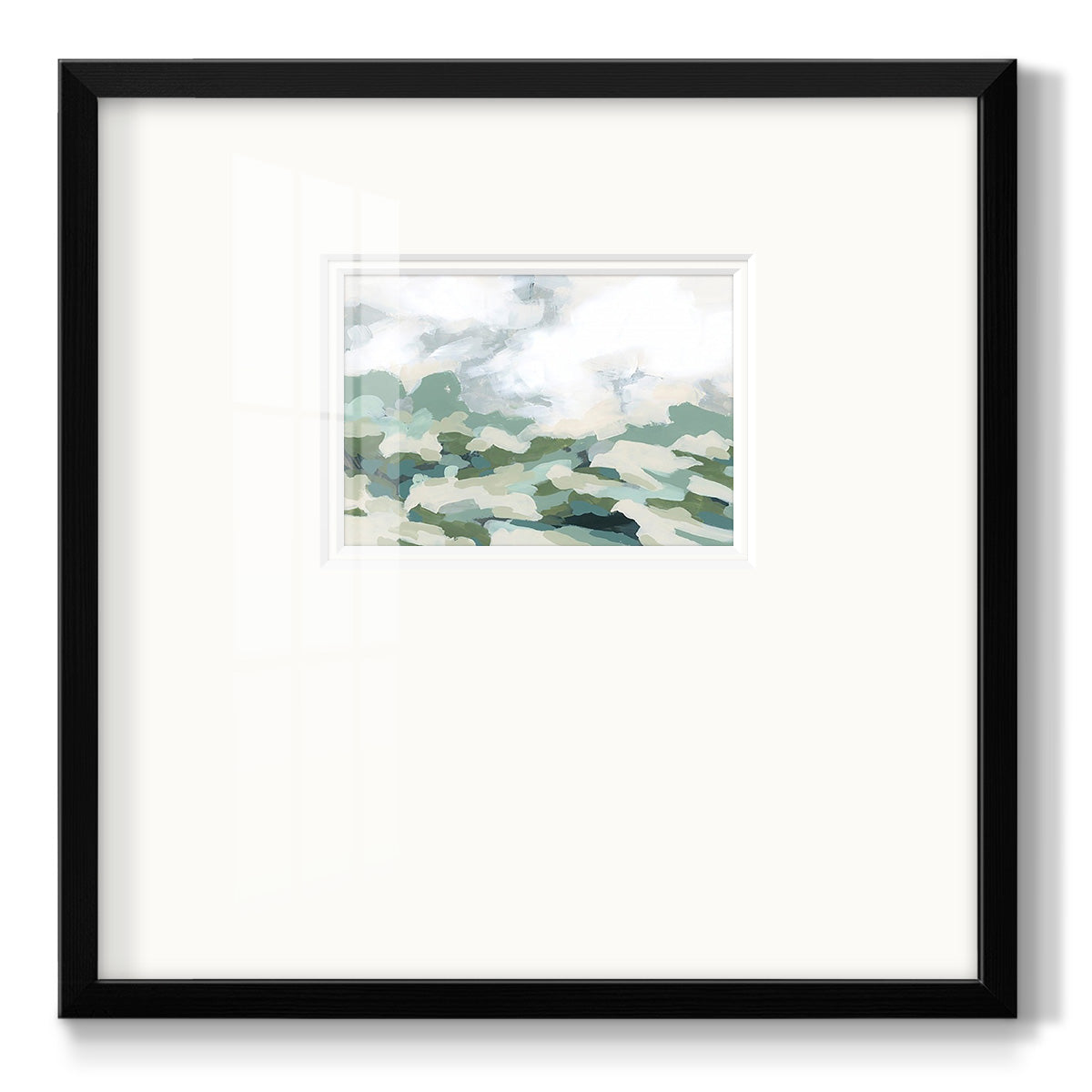 Verdant Hillside II - Double Matboard Framed Print