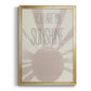 Sunshine - Modern Framed Canvas Print