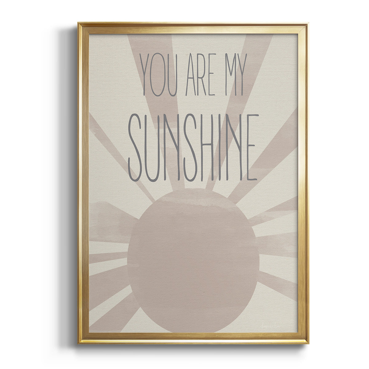Sunshine - Modern Framed Canvas Print