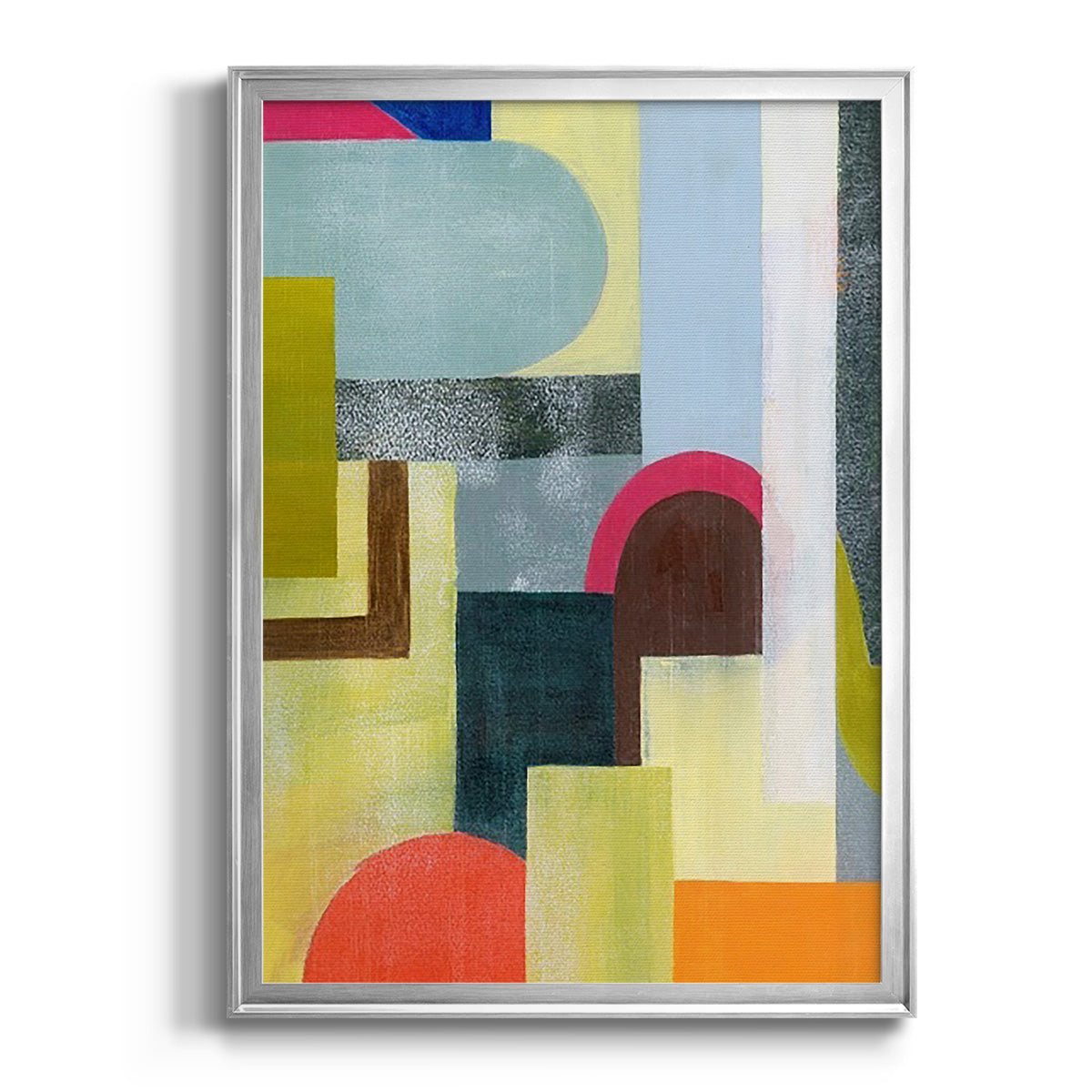 City of Rainbows I - Modern Framed Canvas Print