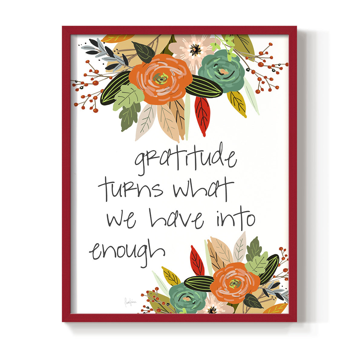 Illustrated Impressions II - Restickable Framed Art Print