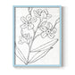Botanical Sketch I - Restickable Framed Art Print