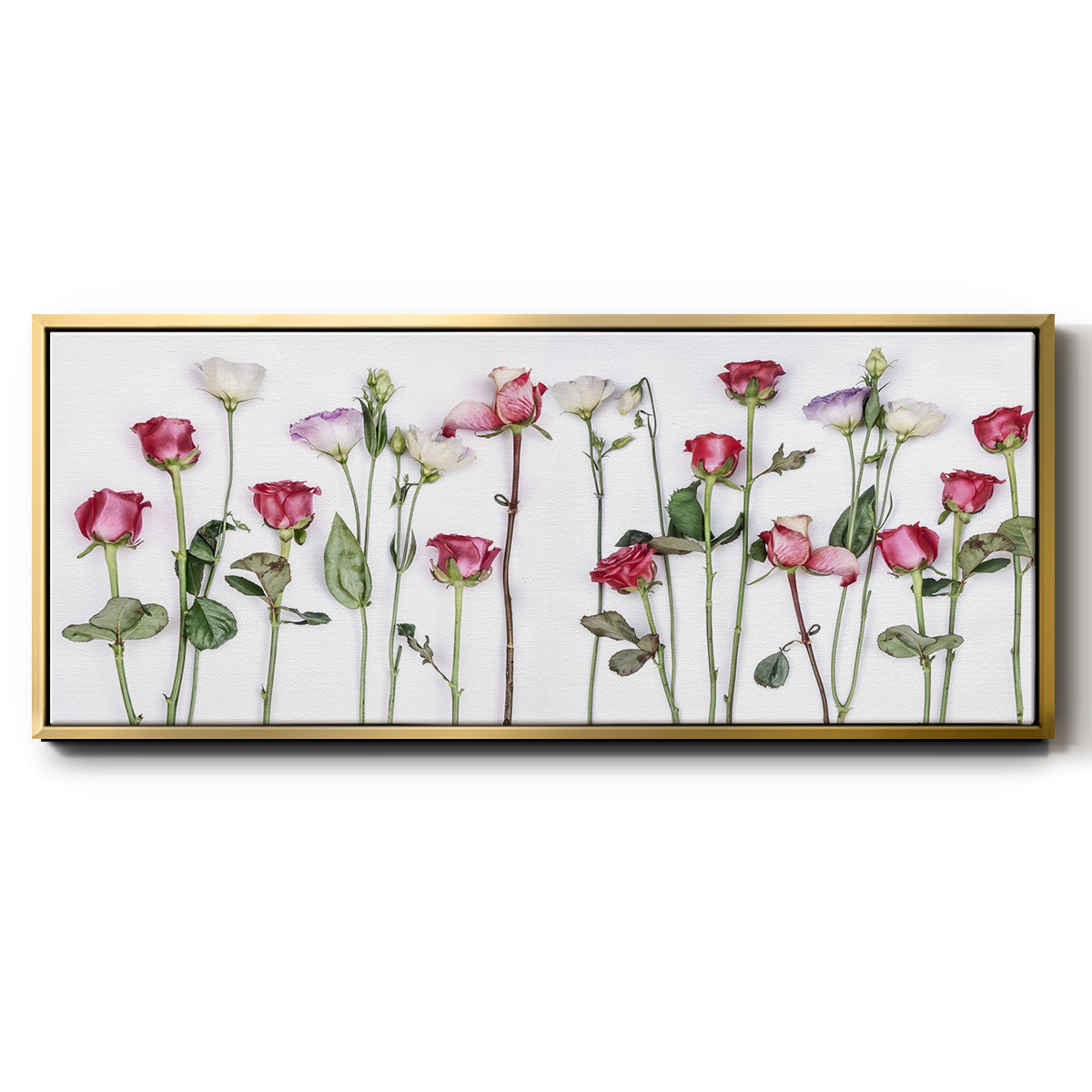 Rouge Moderne Panel - Floater Framed Canvas Print