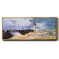 The Jetty at Le Havre, 1868 - Floater Framed Canvas Print