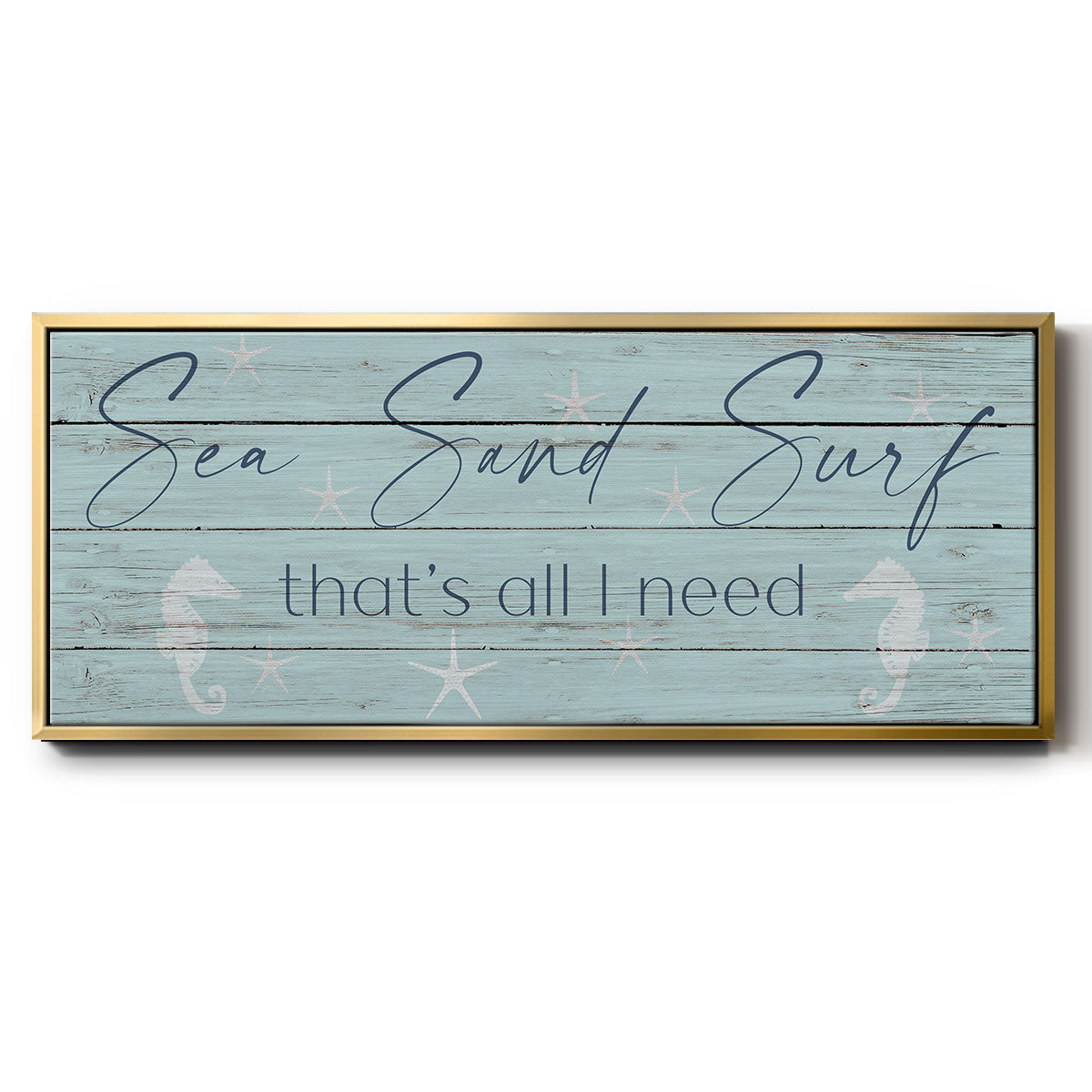 Sea, Sand, Surf - Floater Framed Canvas Print