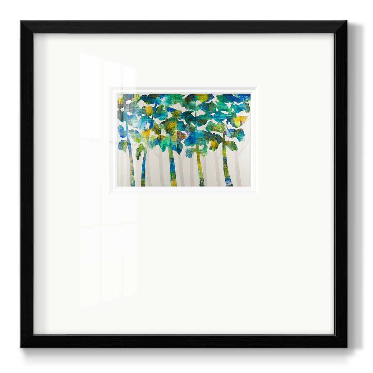 Tall Trees VII Premium Framed Print Double Matboard