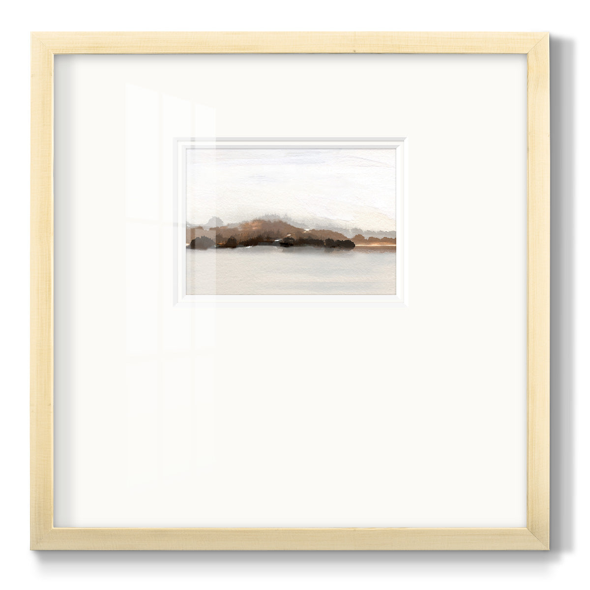 Slauson Mountain at Dusk - Double Matboard Framed Print