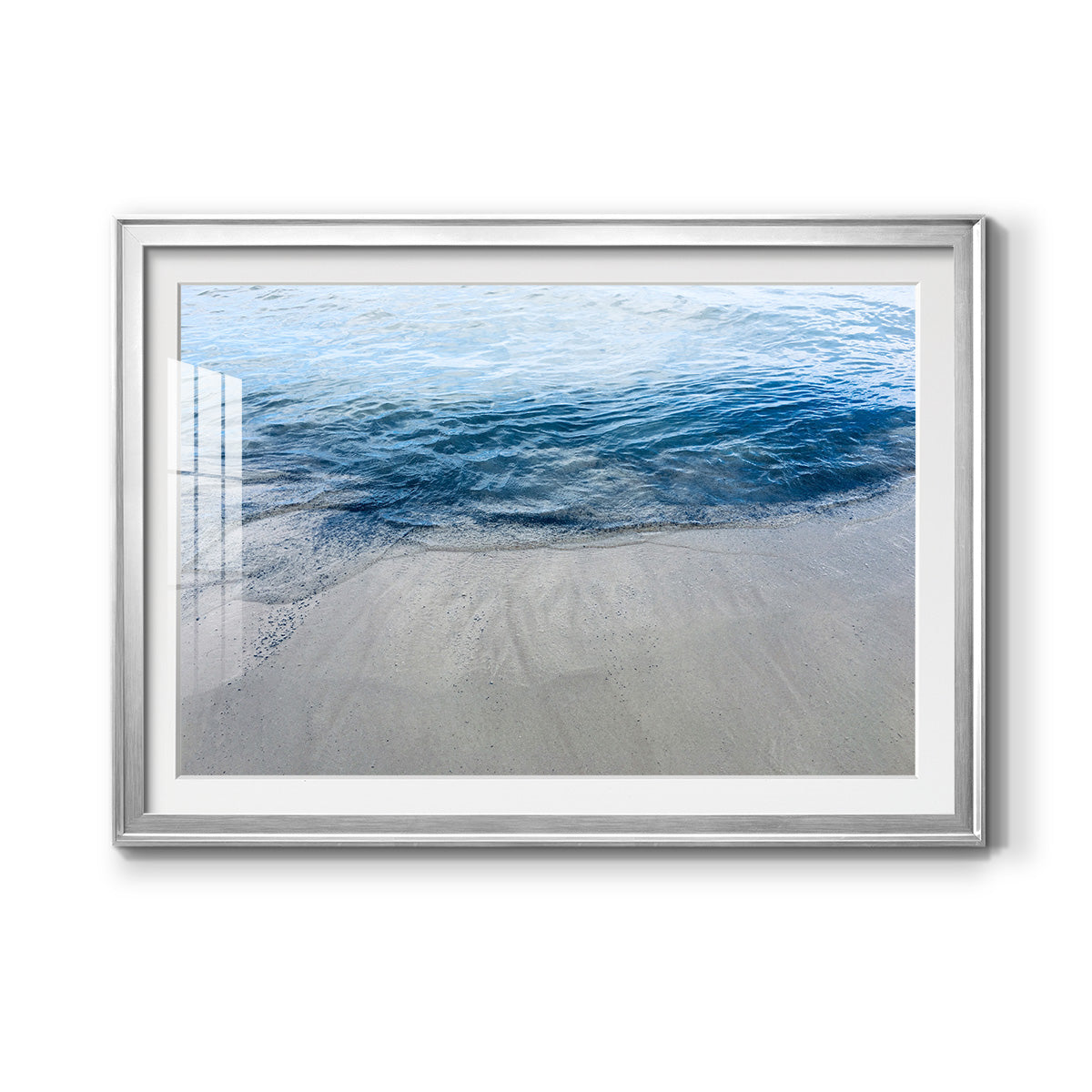 Aegean Blue Water - Modern Framed Art Print