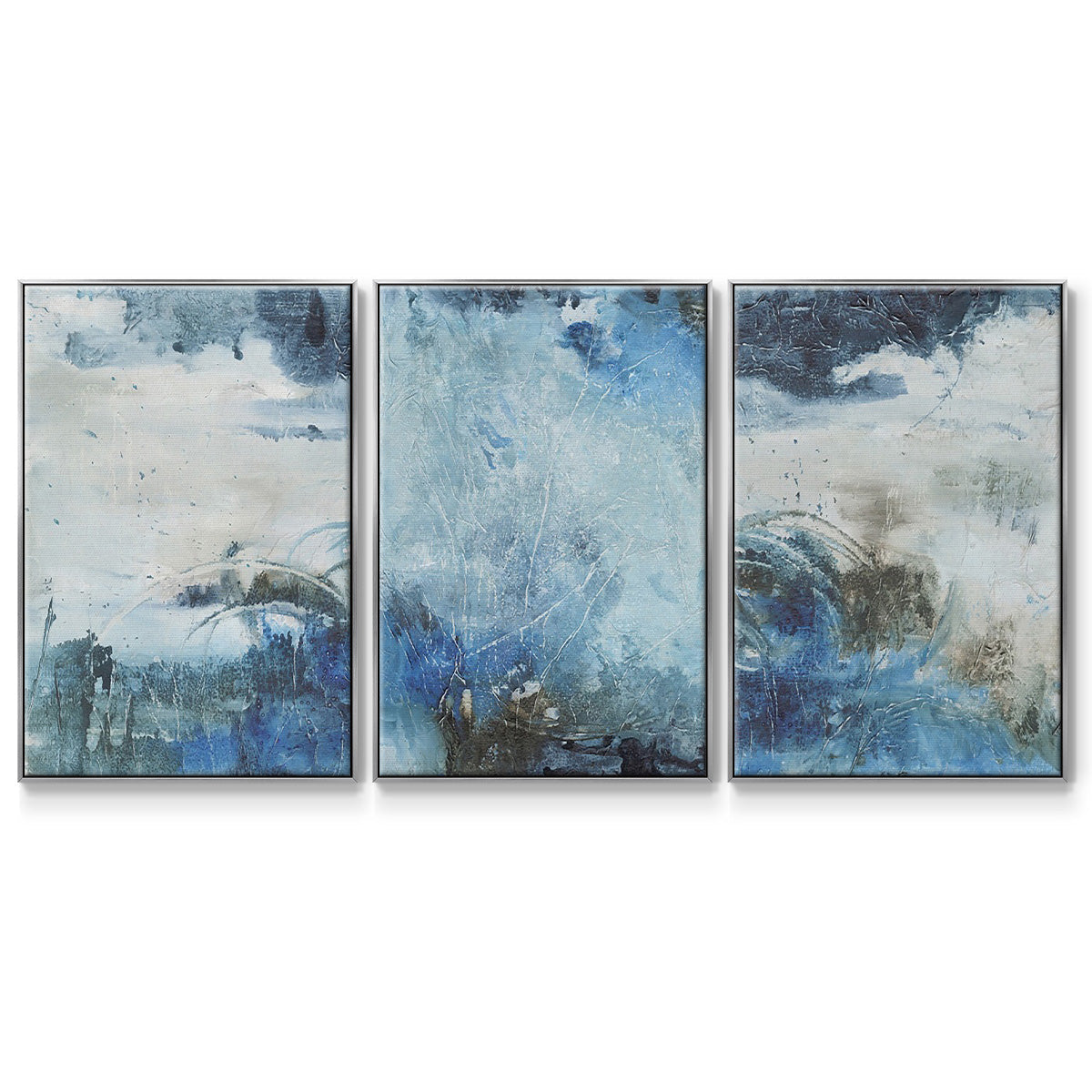 Coastal Seas I - Floater Framed Canvas Set