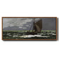 Stormy Seascape, 1867 - Floater Framed Canvas Print