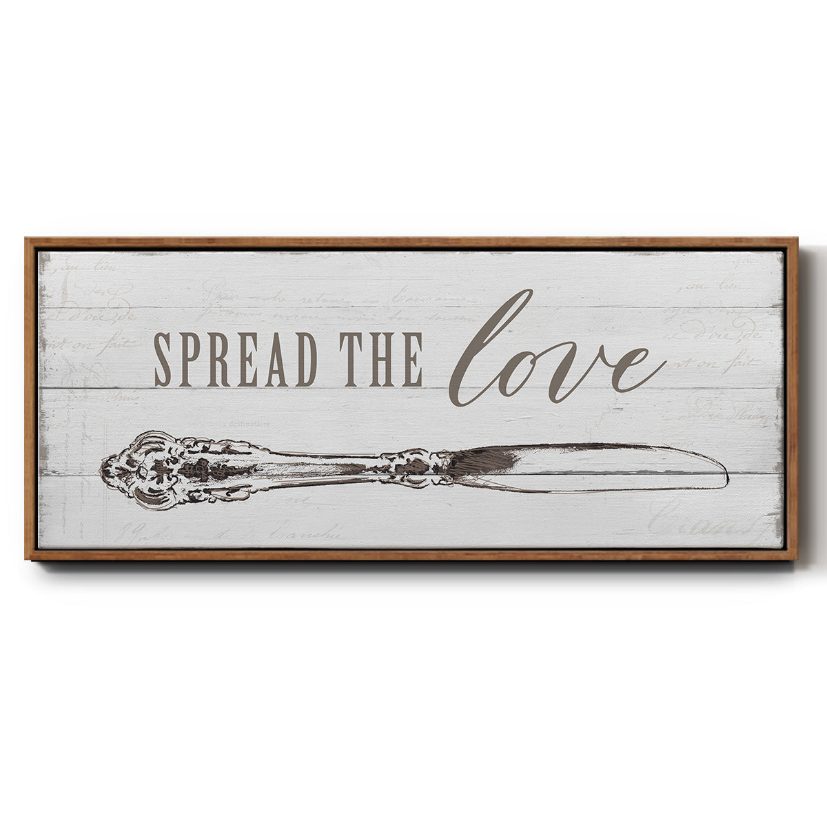 Spread the Love - Floater Framed Canvas Print