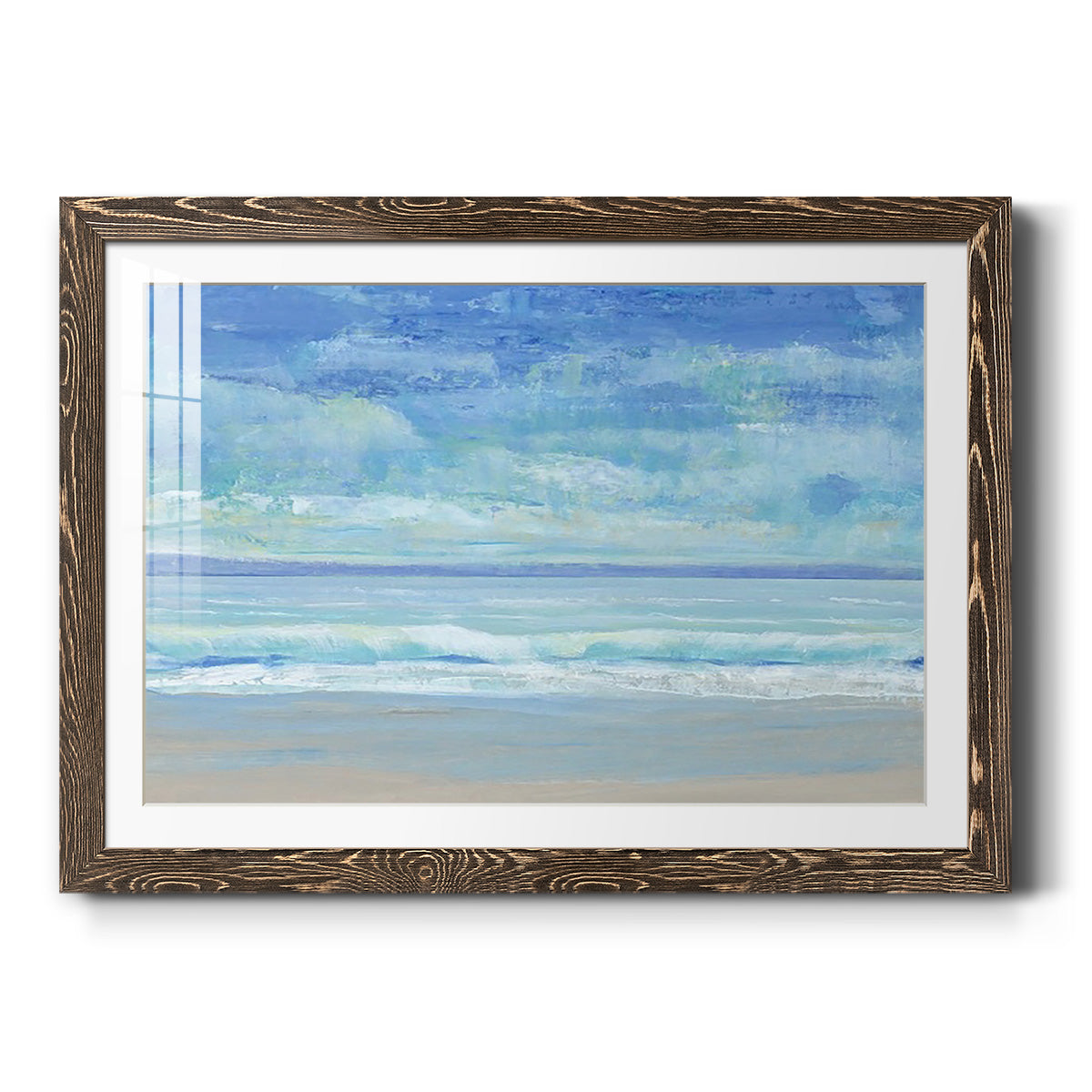 Rolling Surf II - Barnwood Framed Art Print