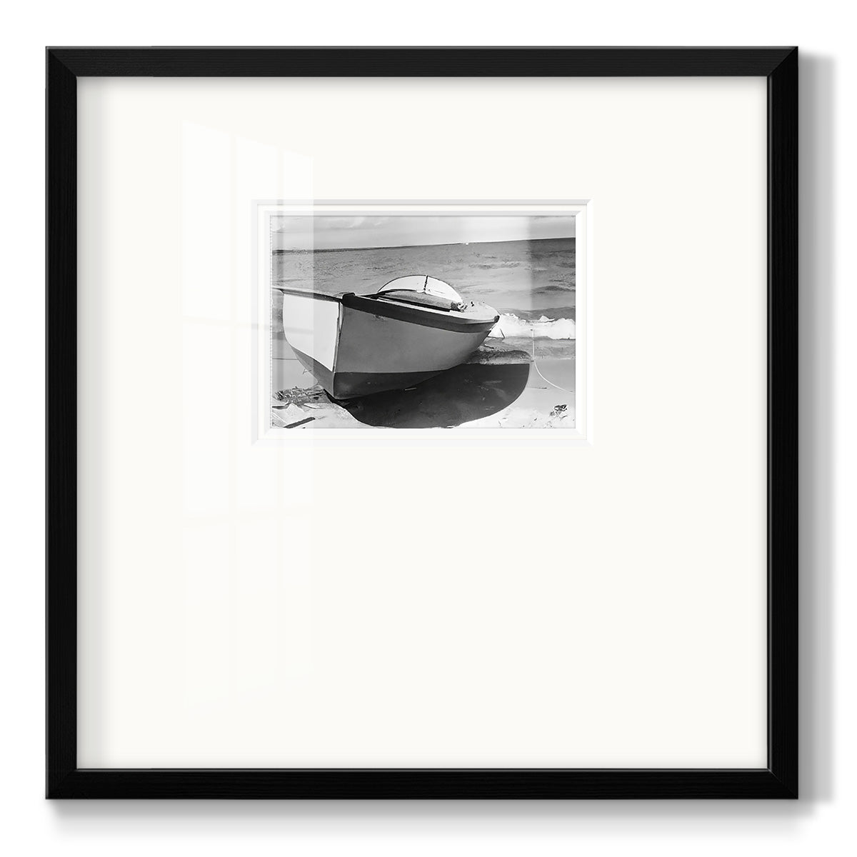 Vintage Rowboat II - Double Matboard Framed Print