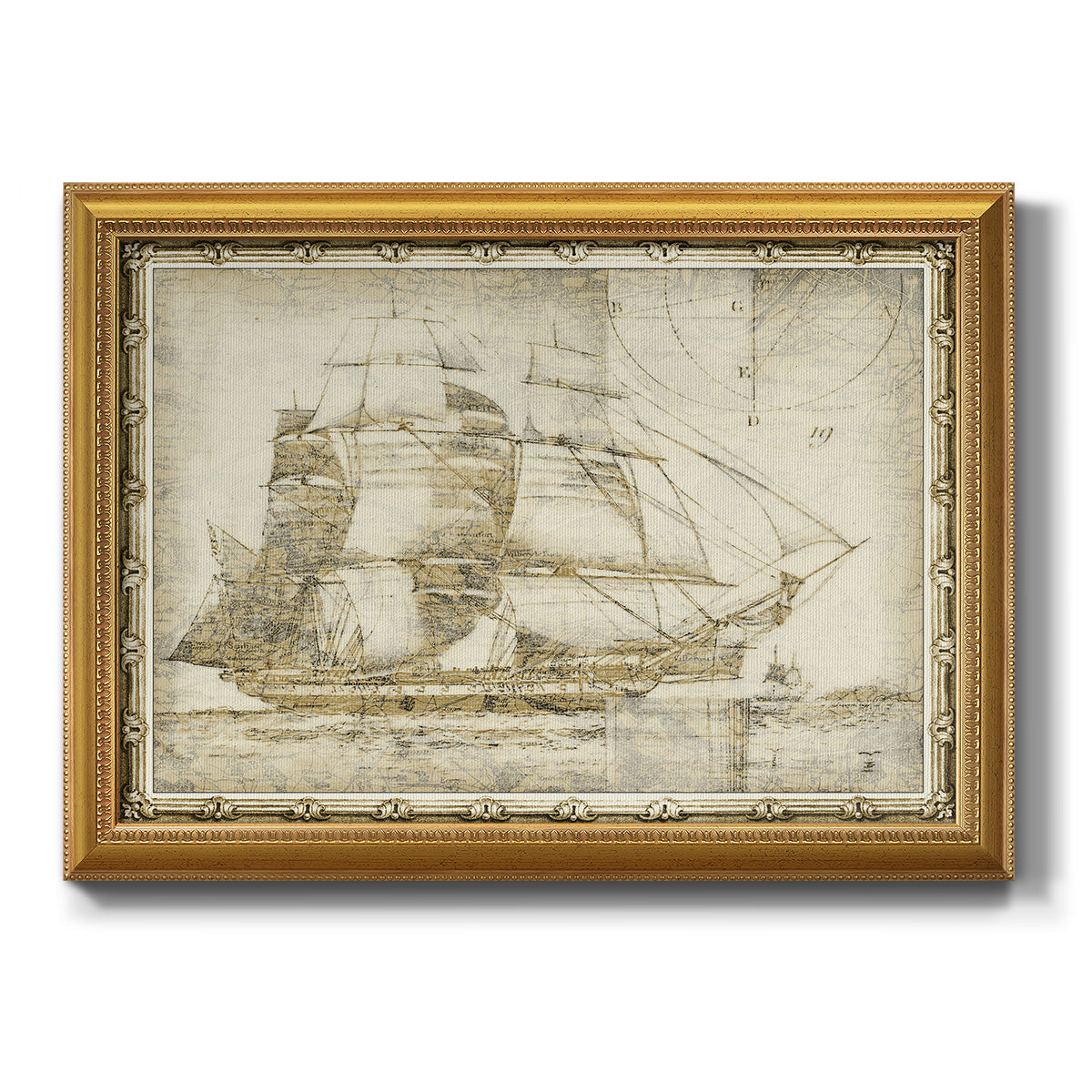 Ghost Ship I Premium Framed Canvas- Ready to Hang